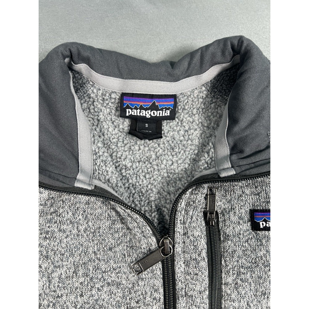 Patagonia Men's Better Sweater 1/4 Zip Fleece in Nickel w/Forge Grey color - Picture 2 of 9